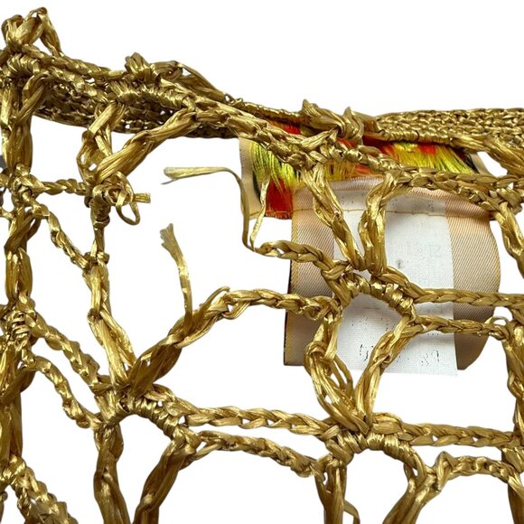 Vintage Bis Gene Ewing Top Plus Size 3X 90s Crochet Jacket Hippie Boho Rare Find - Picture 12 of 12